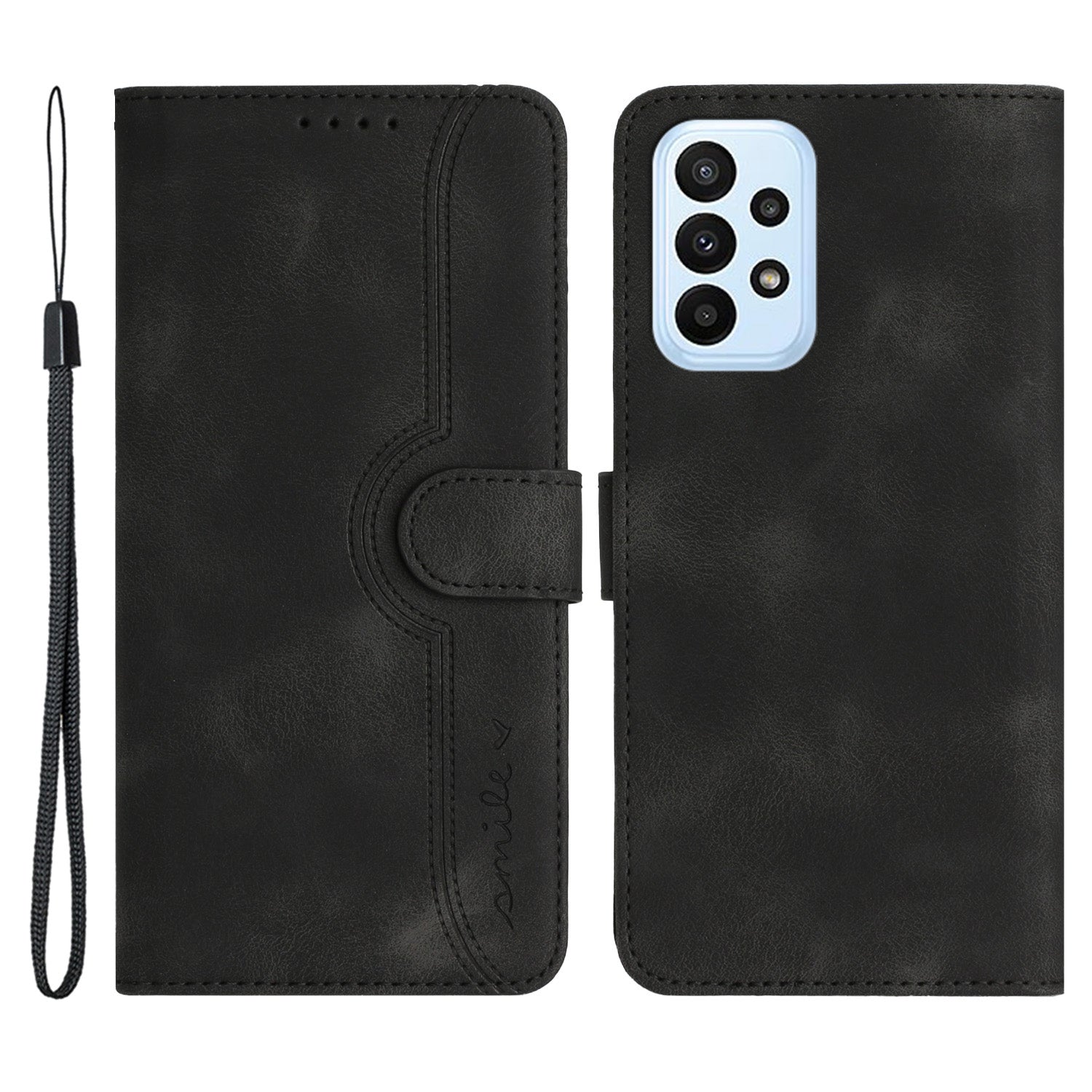 YX003 For Samsung Galaxy A53 5G Phone Shell Wallet PU Leather Imprinted Smile Pattern Phone Stand Case YX003 For Samsung Galaxy A53 5G Phone Shell Wallet PU Leather Imprinted Smile Pattern Phone Stand Case